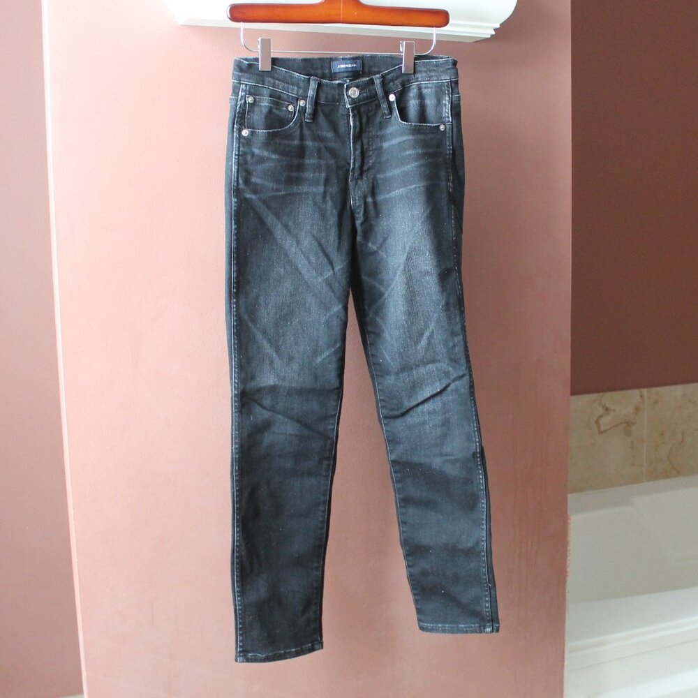 J Crew Vintage Straight Jean Worn Black Wash 26
